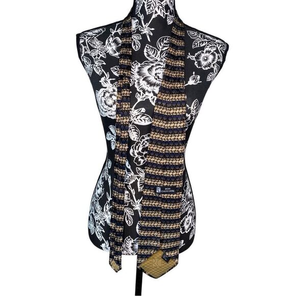 Ron Chereskin Handmade Silk Tie Professional Career Interview Workwear Geometric - Picture 2 of 8